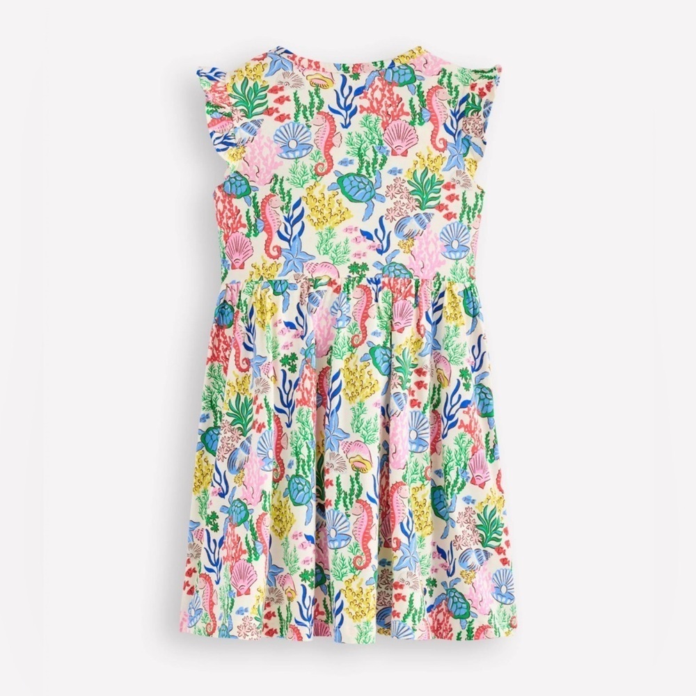 Mini Boden Coral Cove Sleeveless Dress Girls Size 11-12Y